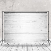 Lofaris Retro White Grey Stripe Wood Grain Photo Backdrop
